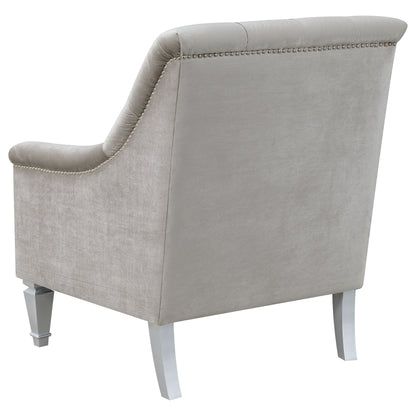 Avonlea Sloped Arm Tufted Chair Grey