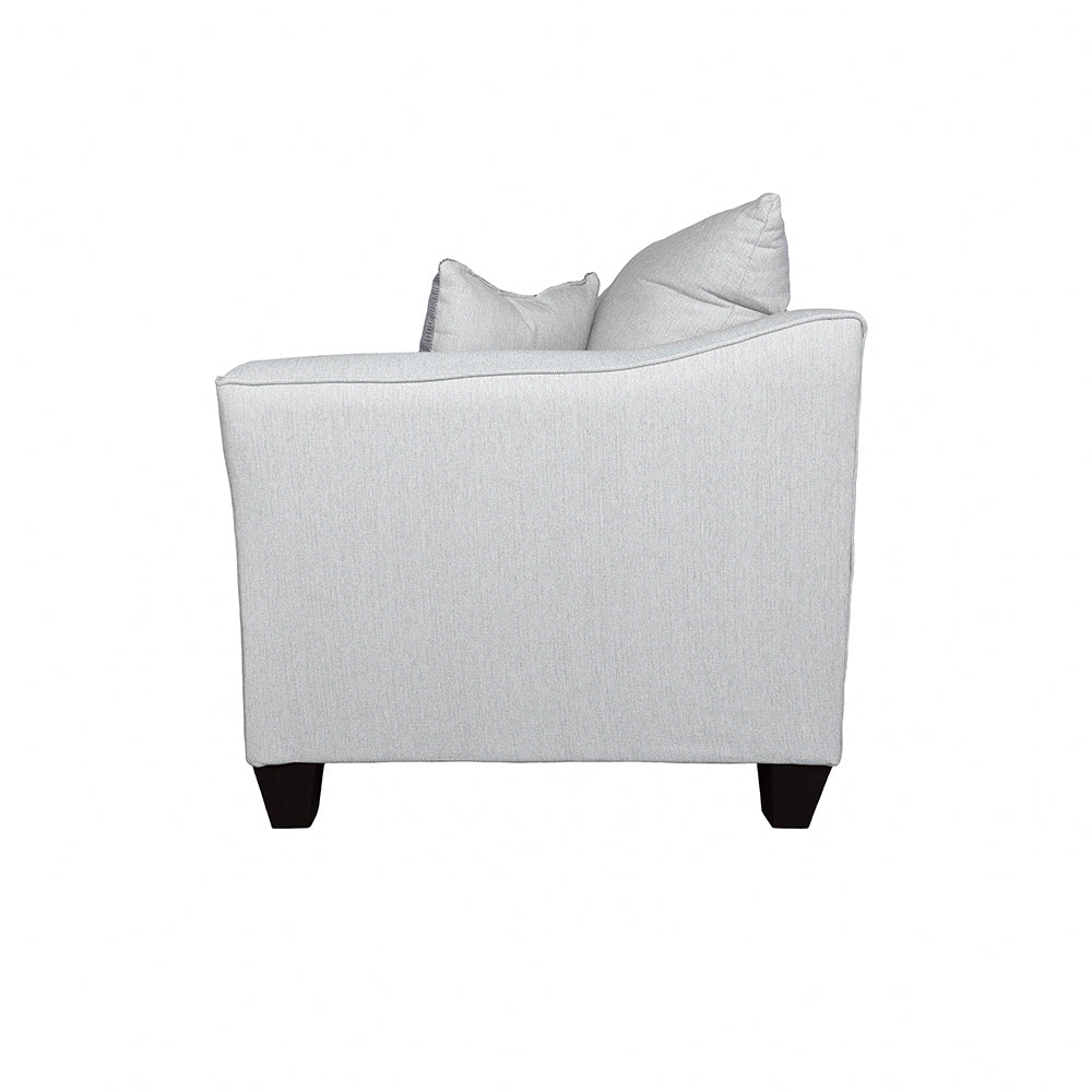 Salizar Upholstered Track Arm Fabric Loveseat Grey Mist