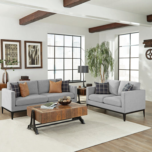 Apperson 2-piece Living Room Set Grey