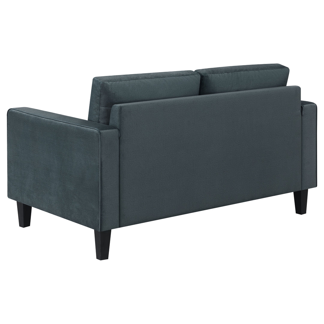 Gulfdale 2-piece Cushion Back Upholstered Living Room Set Dark Teal