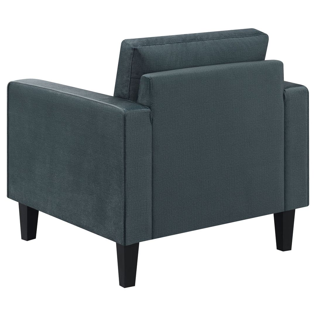 Gulfdale 3-piece Cushion Back Upholstered Living Room Set Dark Teal