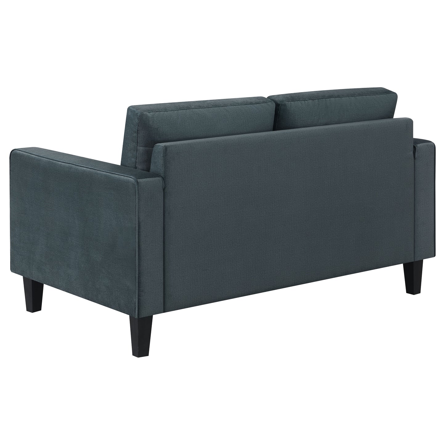 Gulfdale Cushion Back Upholstered Loveseat Dark Teal