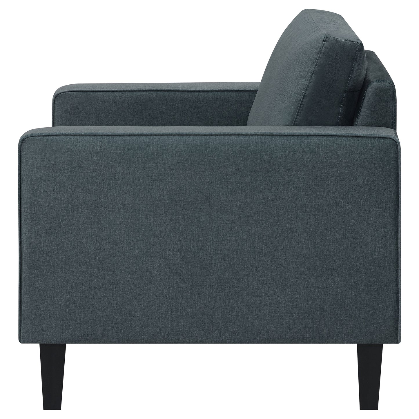 Gulfdale Cushion Back Upholstered Chair Dark Teal