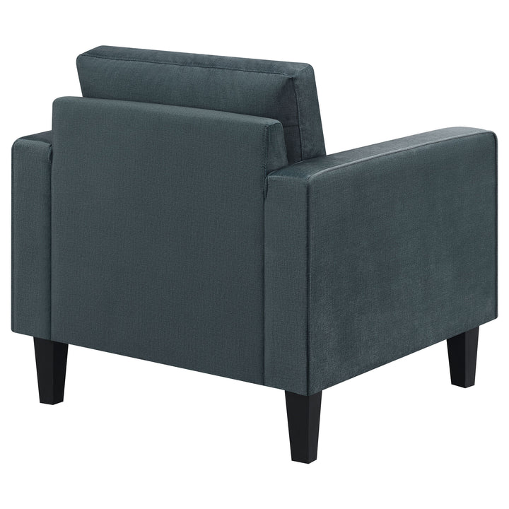 Gulfdale Cushion Back Upholstered Chair Dark Teal