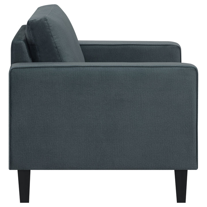 Gulfdale Cushion Back Upholstered Chair Dark Teal