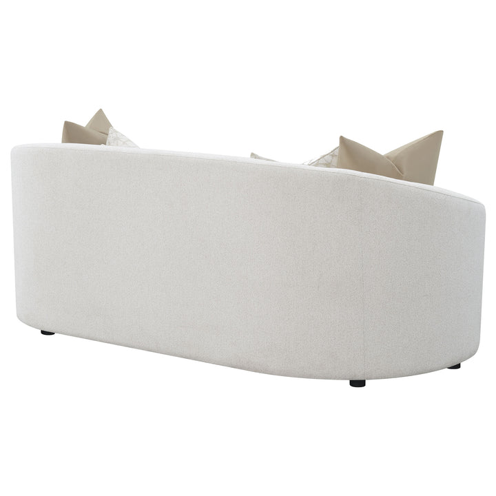 Rainn Upholstered Tight Back Sofa Latte