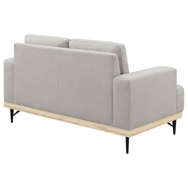 Kester Recessed Track Arm Loveseat Beige