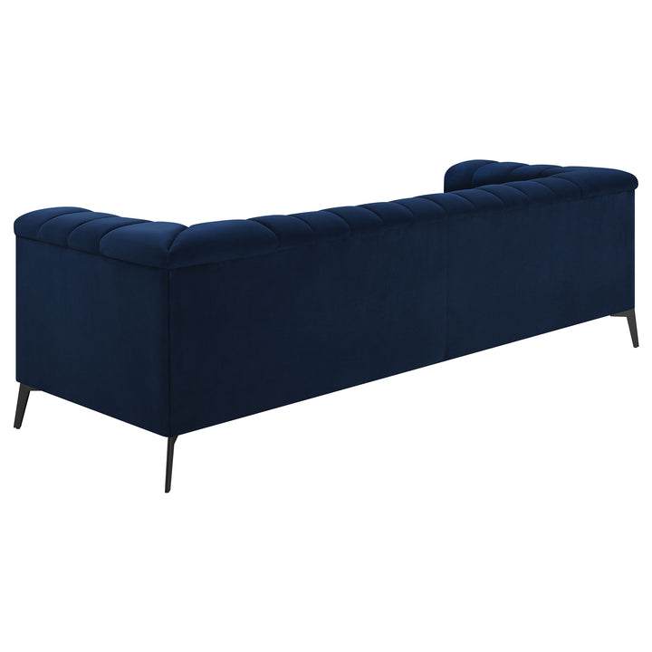 Chalet 2-piece Tuxedo Arm Living Room Set Blue