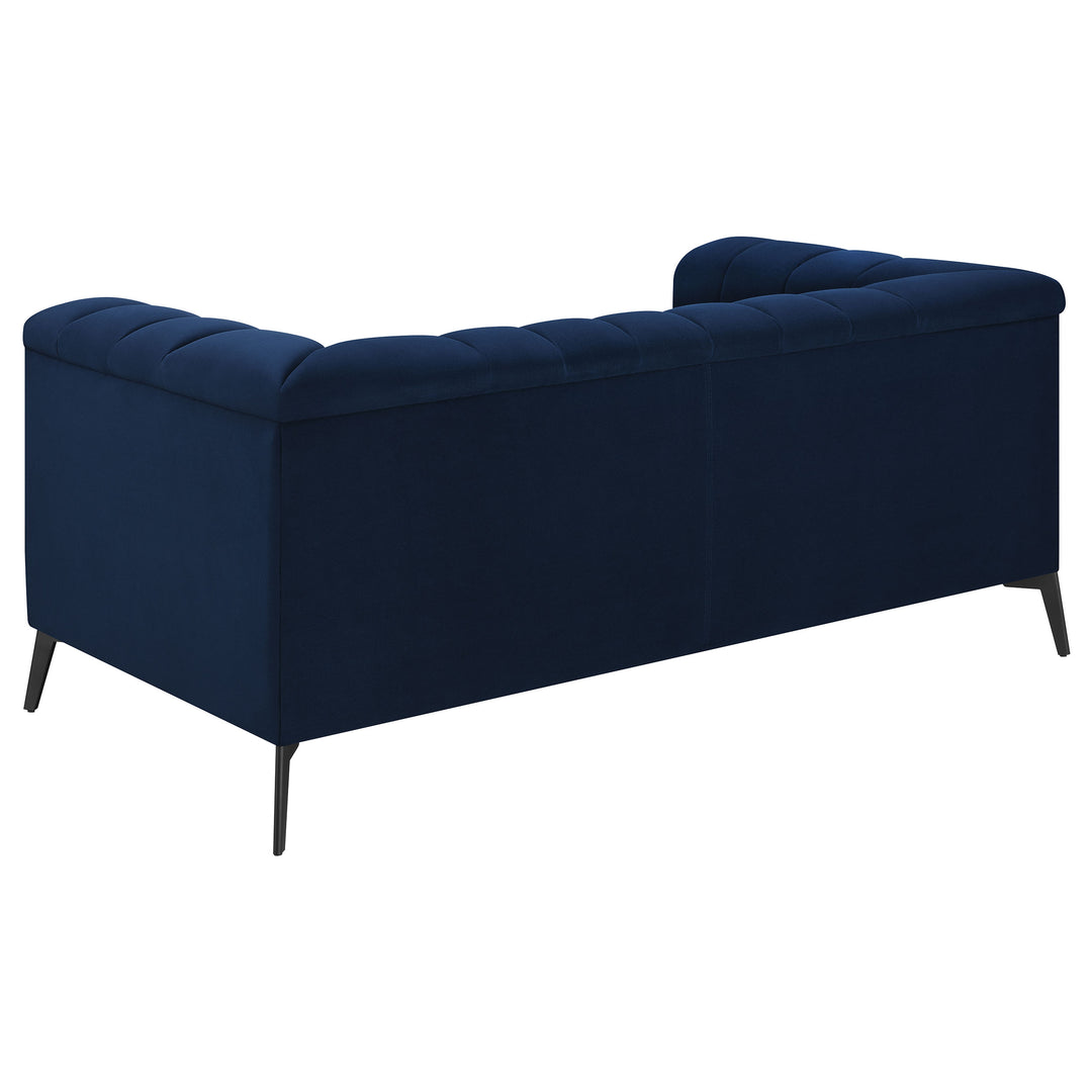 Chalet 3-piece Tuxedo Arm Living Room Set Blue