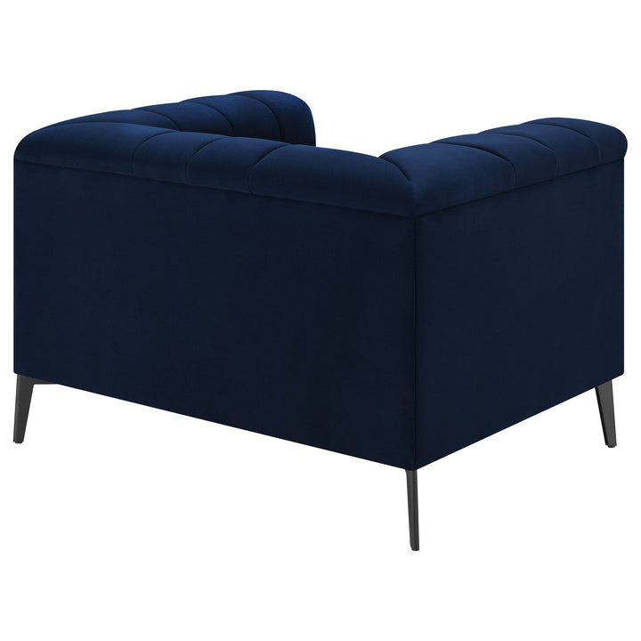 Chalet Tuxedo Arm Chair Blue