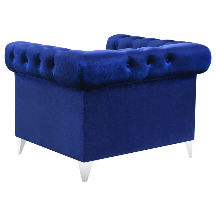 Bleker 3-piece Tuxedo Arm Living Room Set Blue