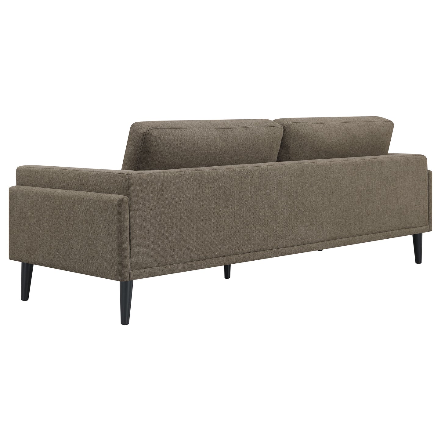 Rilynn 3-piece Upholstered Track Arms Sofa Set Brown