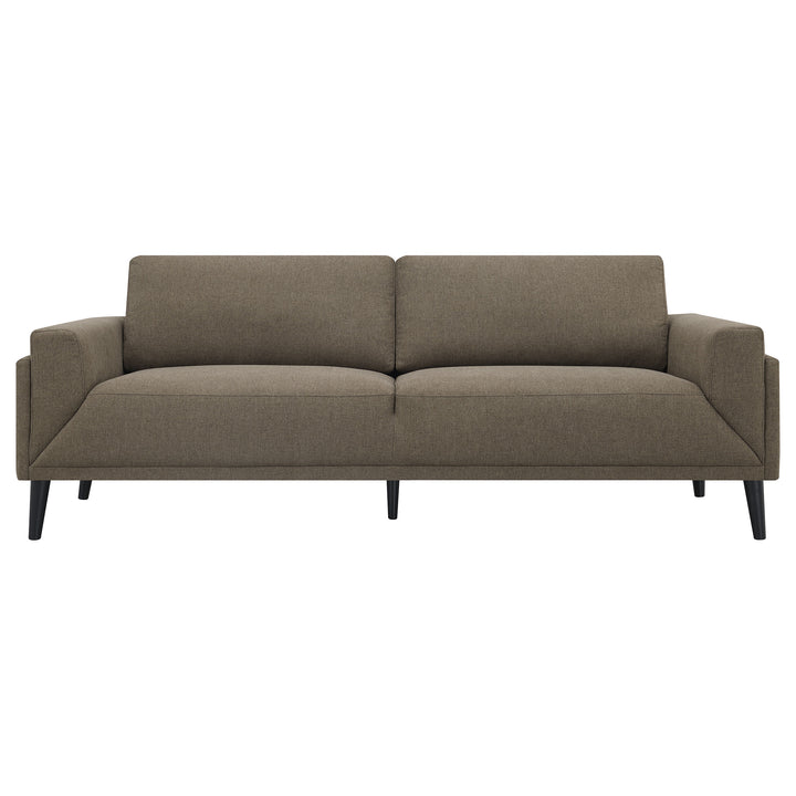 Rilynn Upholstered Track Arms Sofa Brown