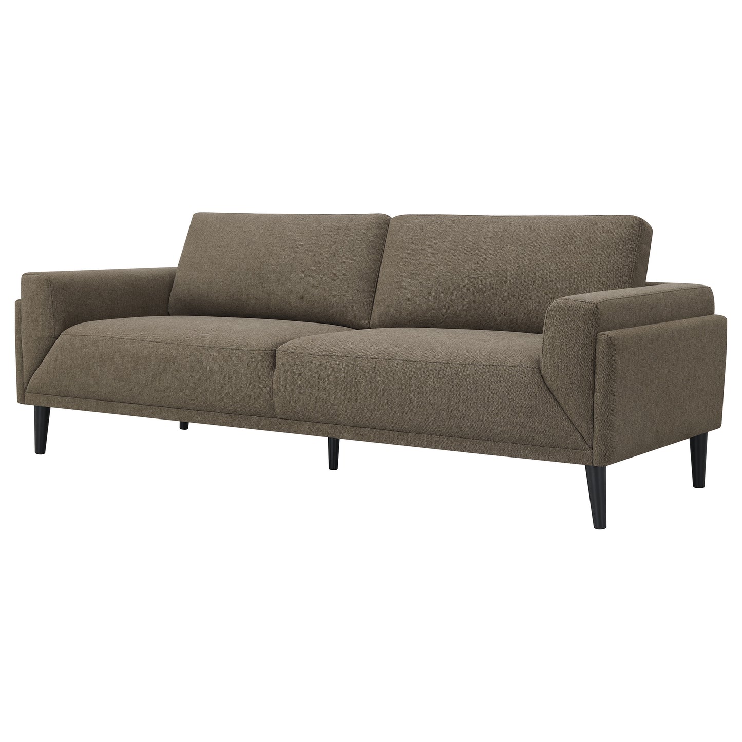 Rilynn Upholstered Track Arms Sofa Brown