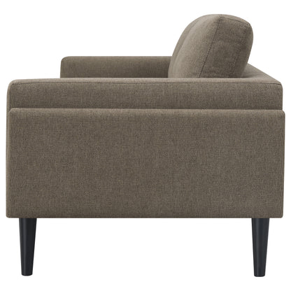 Rilynn Upholstered Track Arms Sofa Brown