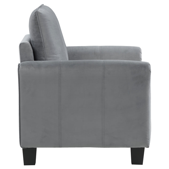 Davis  3-piece Upholstered Rolled Arm Sofa Grey