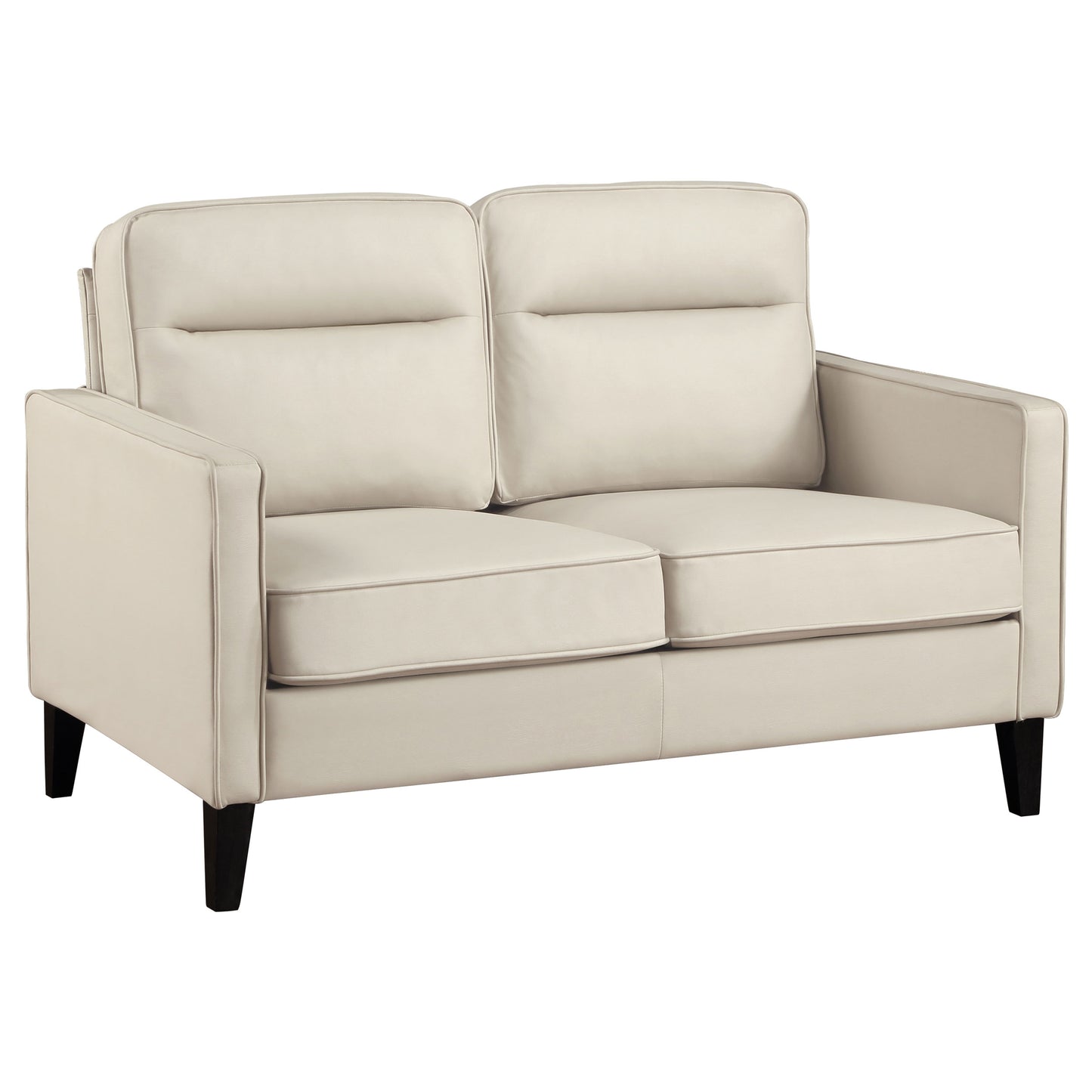 Jonah 3-piece Upholstered Track Arm Sofa Set Ivory