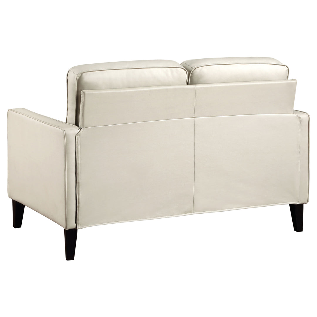 Jonah 3-piece Upholstered Track Arm Sofa Set Ivory