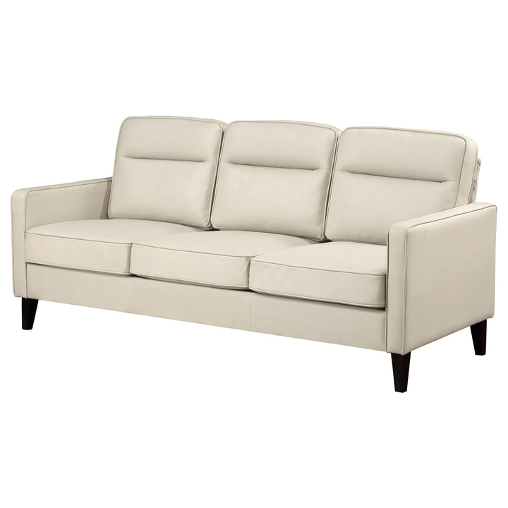 Jonah Upholstered Track Arm Sofa Ivory