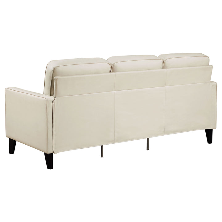 Jonah Upholstered Track Arm Sofa Ivory