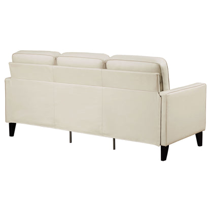 Jonah Upholstered Track Arm Sofa Ivory