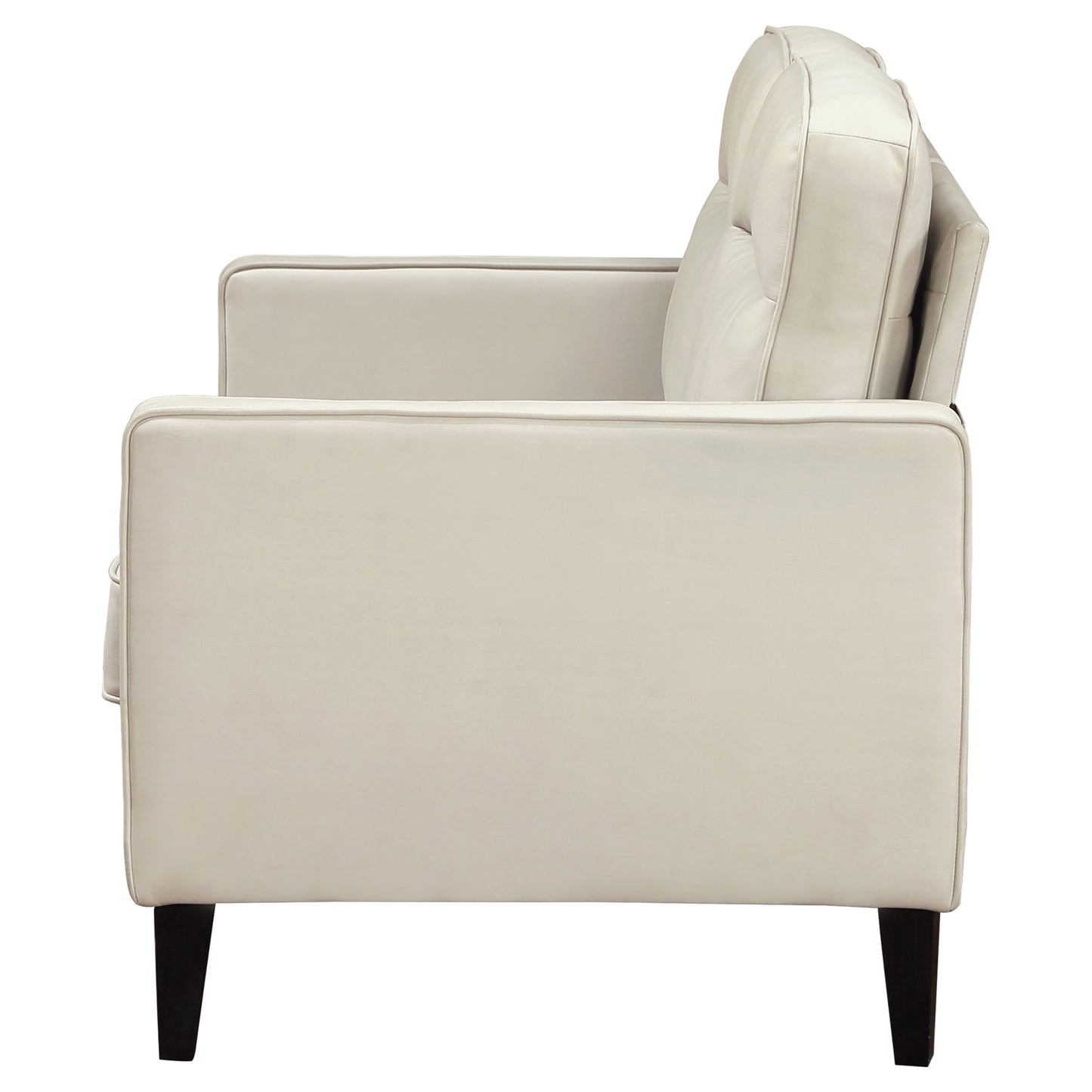 Jonah Upholstered Track Arm Loveseat Ivory