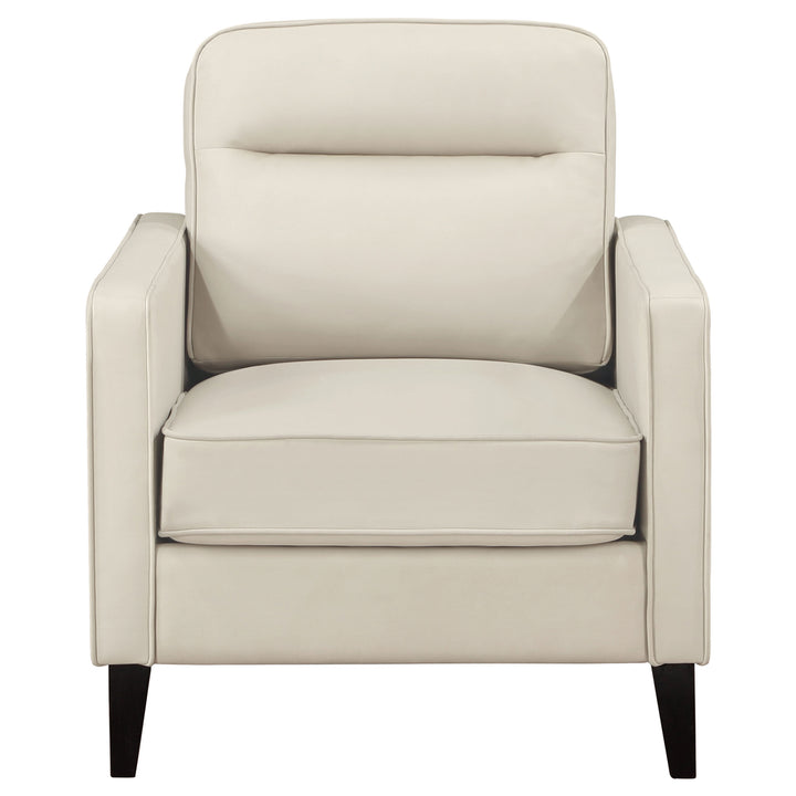 Jonah Upholstered Track Arm Accent Club Chair Ivory