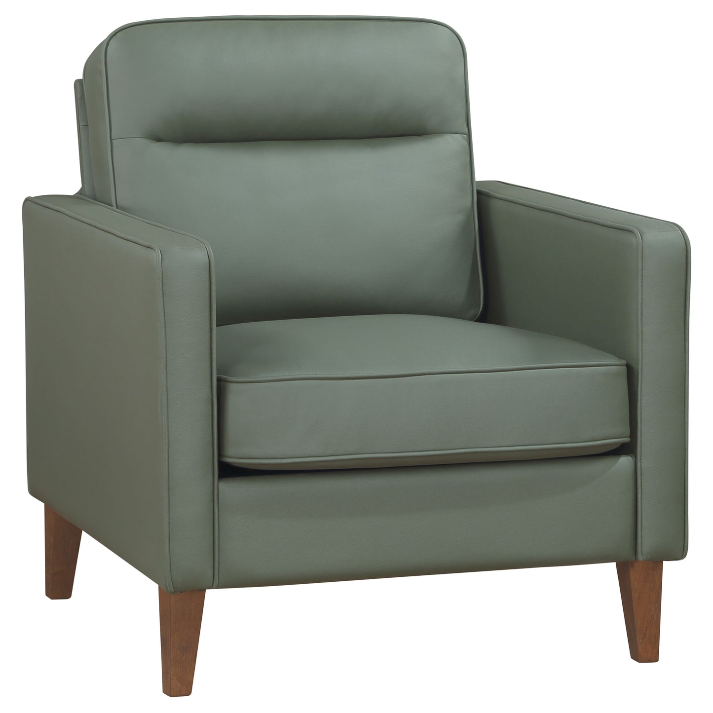 Jonah Upholstered Track Arm Accent Club Chair Green