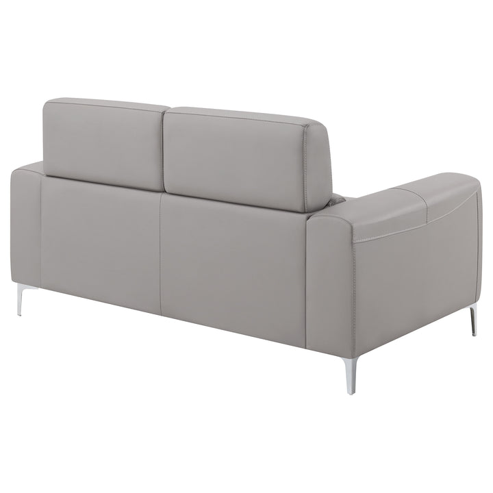 Glenmark Track Arm Upholstered Loveseat Taupe