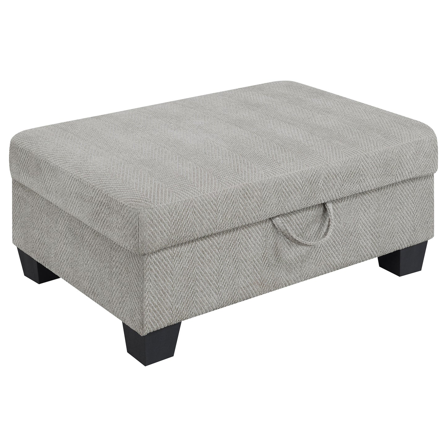 Whitson Upholstered Storage Ottoman Stone