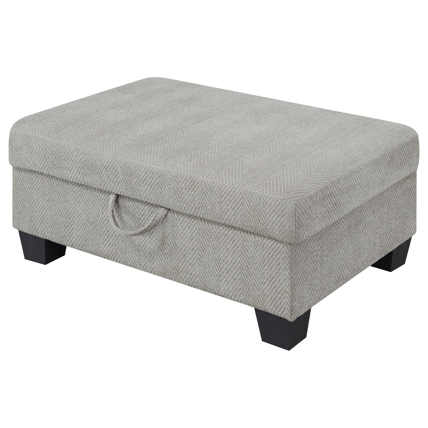 Whitson Upholstered Storage Ottoman Stone