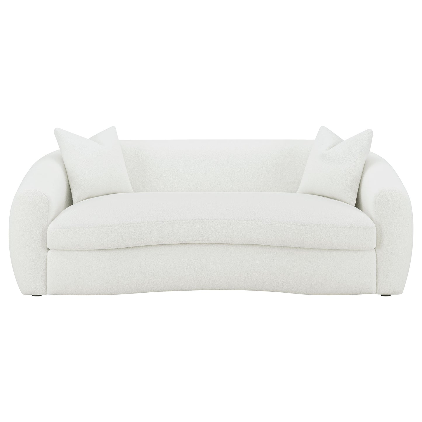 Isabella Upholstered Tight Back Sofa White