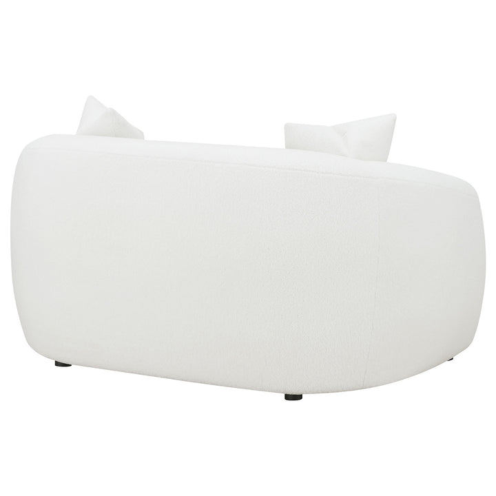 Isabella Upholstered Tight Back Loveseat White