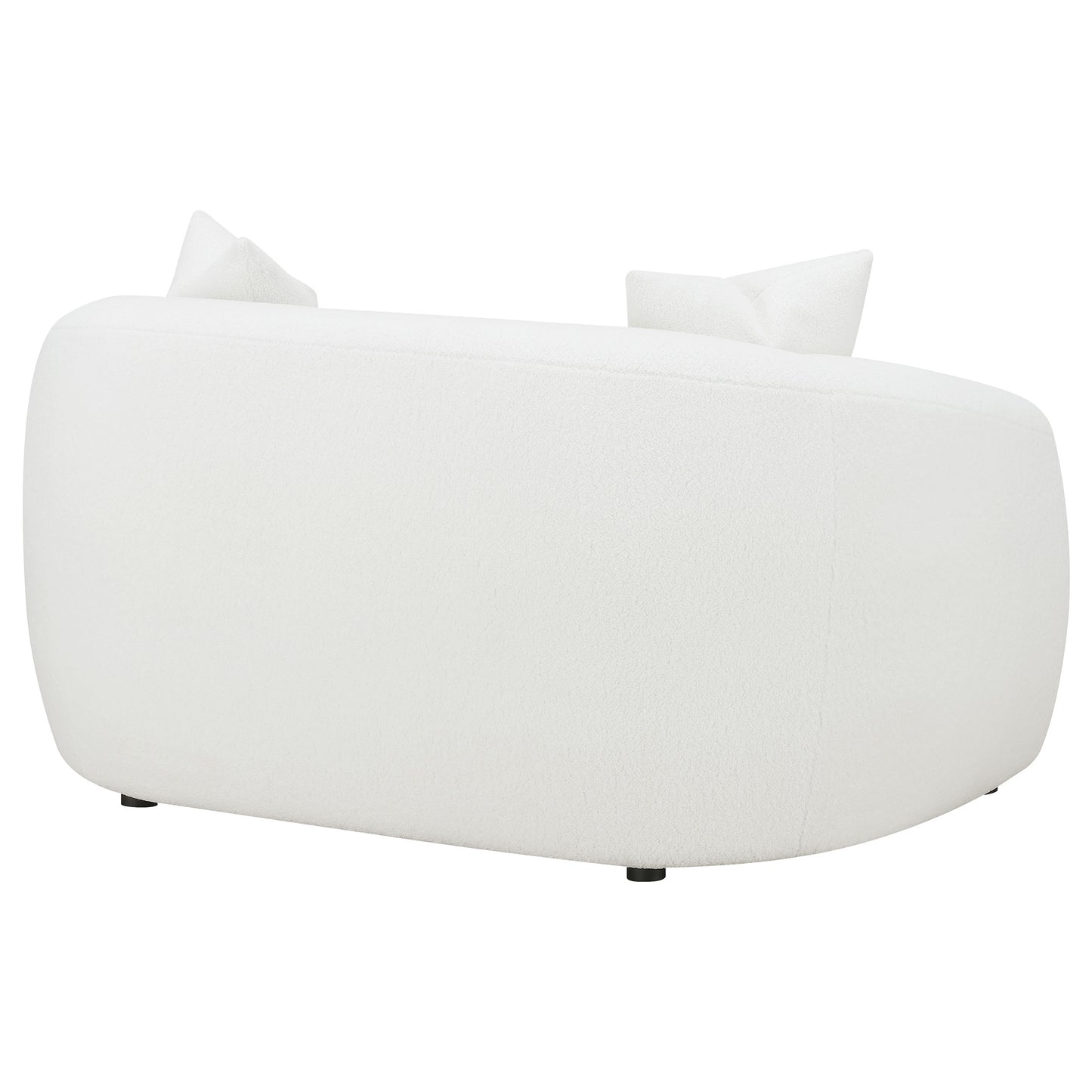 Isabella Upholstered Tight Back Loveseat White