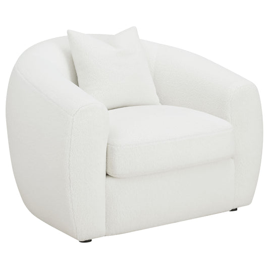 Isabella Upholstered Tight Back Chair White