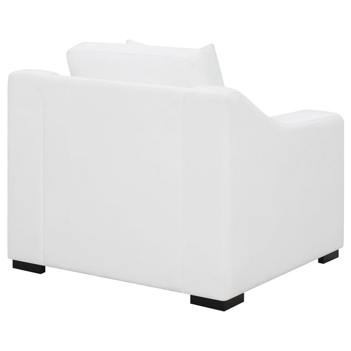 Ashlyn Upholstered Sloped Arms Chair White