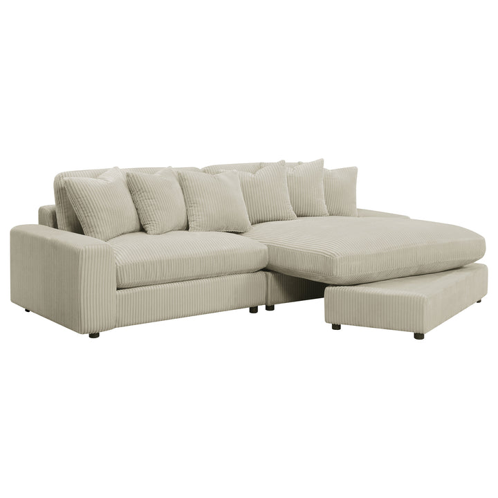 Blaine Upholstered Reversible Sectional Sofa Sand