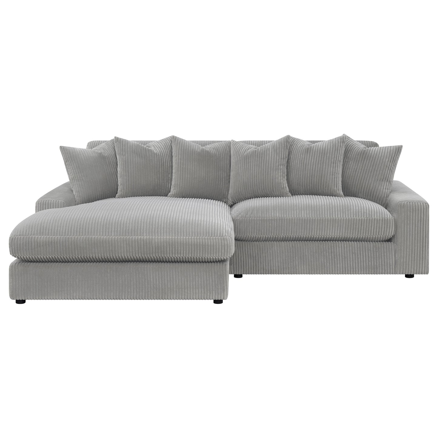 Blaine Upholstered Reversible Sectional Fog