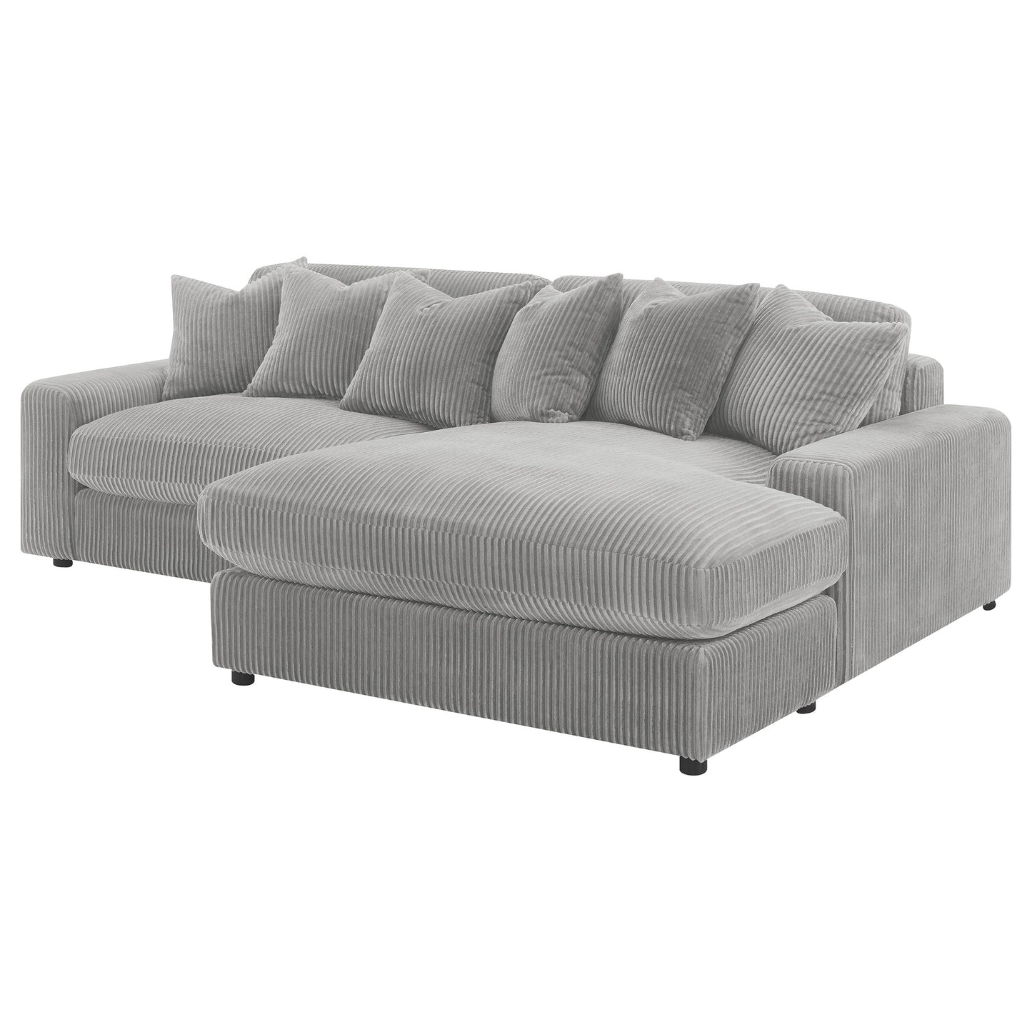 Blaine Upholstered Reversible Sectional Fog