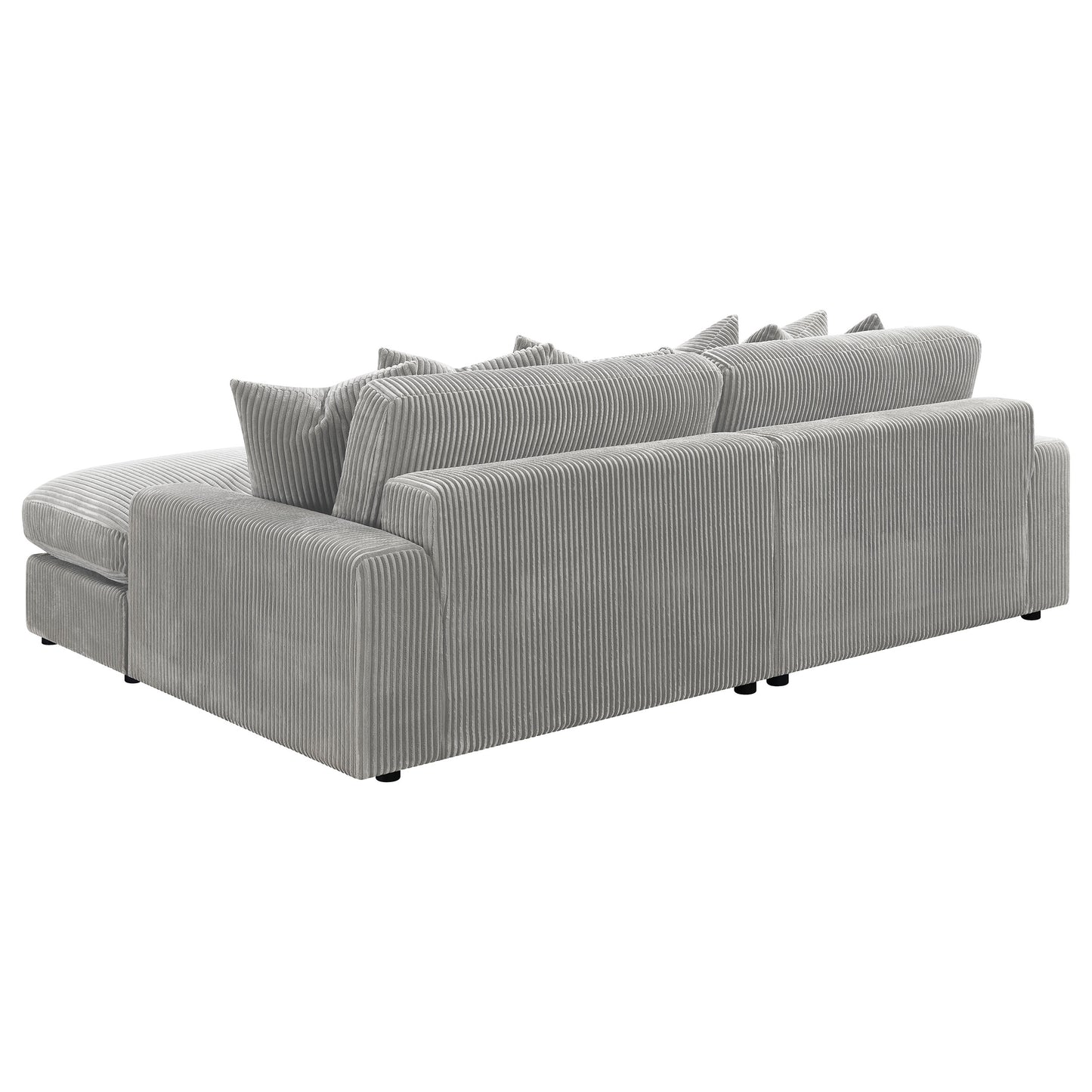 Blaine Upholstered Reversible Sectional Fog