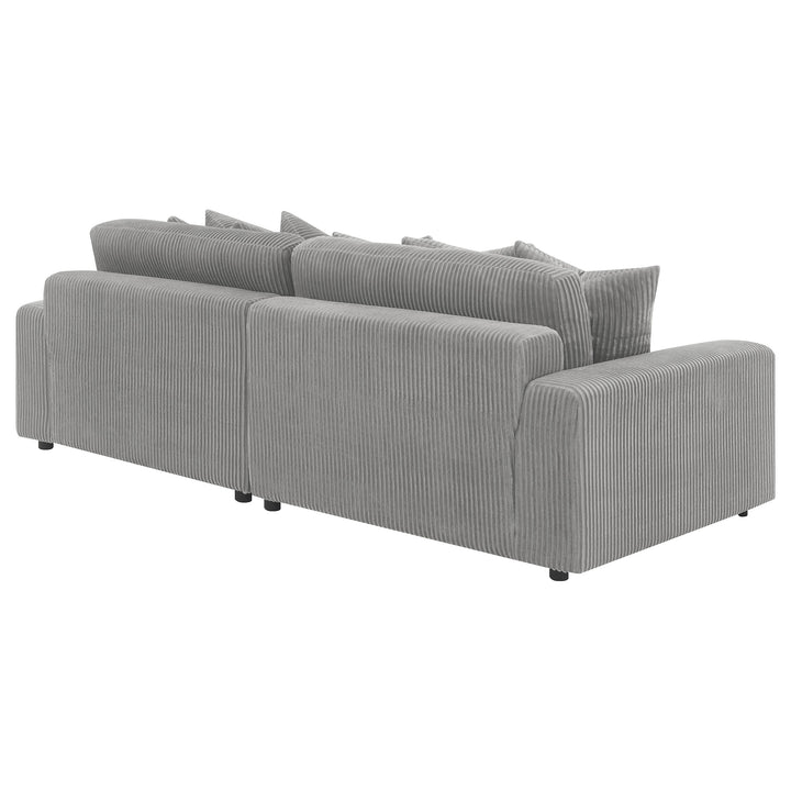 Blaine Upholstered Reversible Sectional Fog