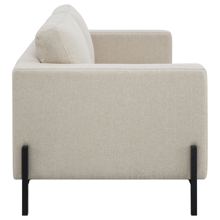 Tilly 2-piece Upholstered Track Arms Sofa Set Oatmeal