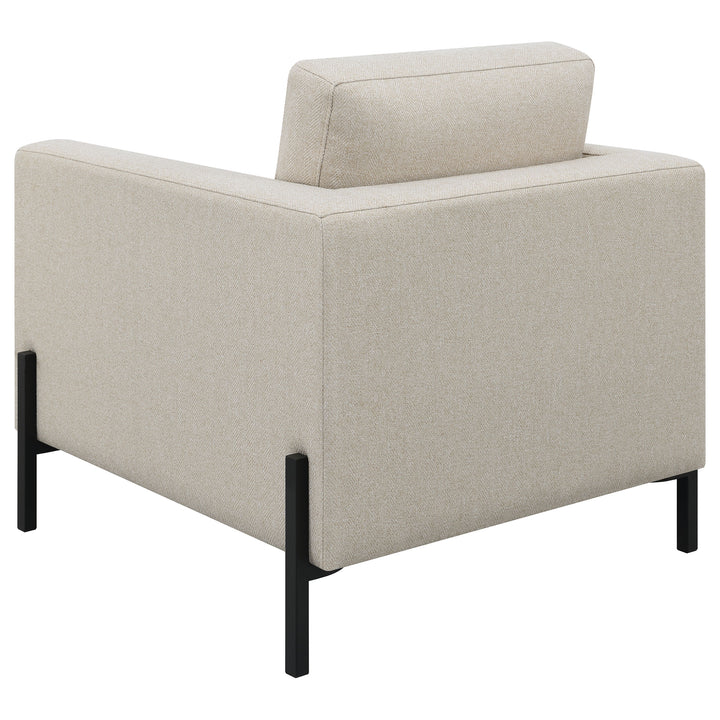 Tilly 3-piece Upholstered Track Arms Sofa Set Oatmeal