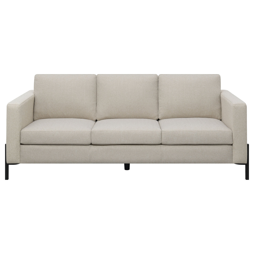 Tilly Upholstered Track Arms Sofa Oatmeal