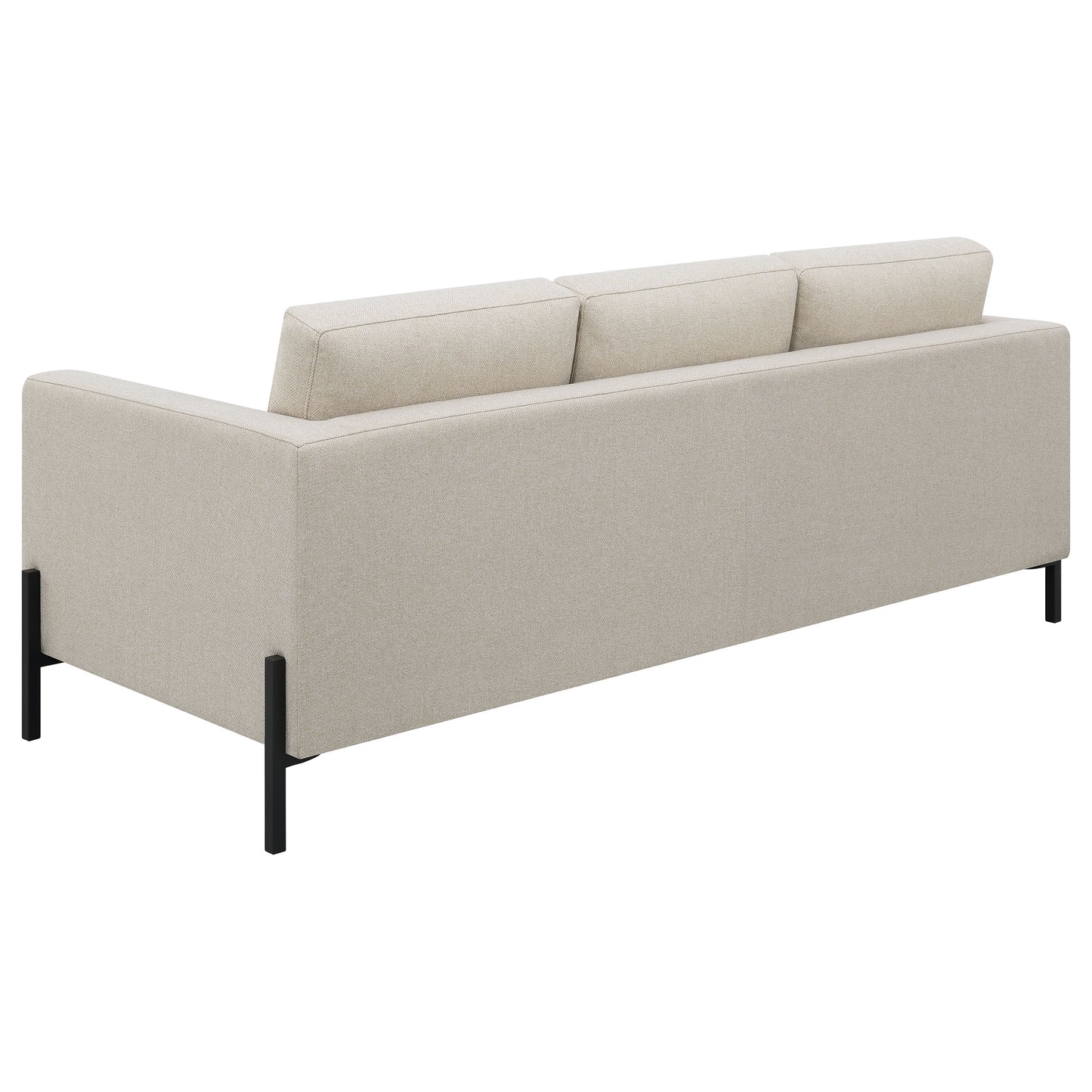 Tilly Upholstered Track Arms Sofa Oatmeal