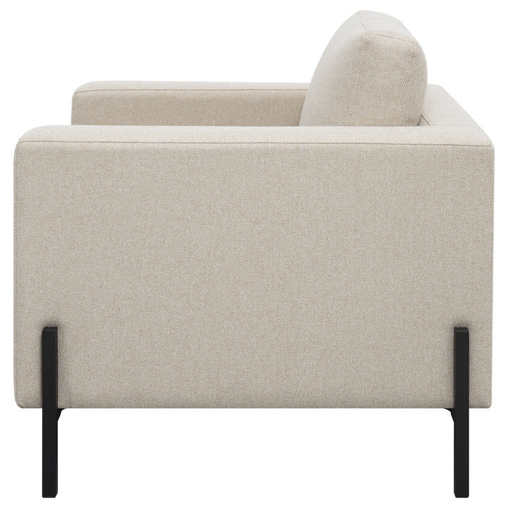 Tilly Upholstered Track Arms Chair Oatmeal