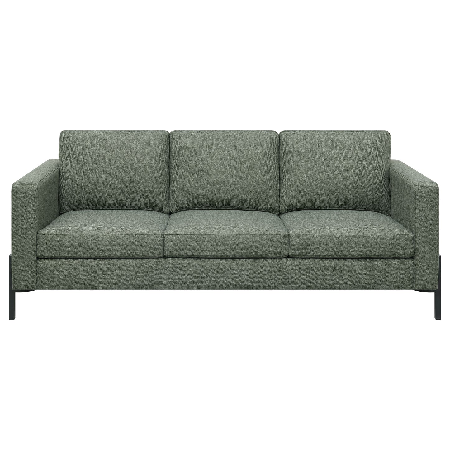 Tilly 2-piece Upholstered Track Arms Sofa Set Sage