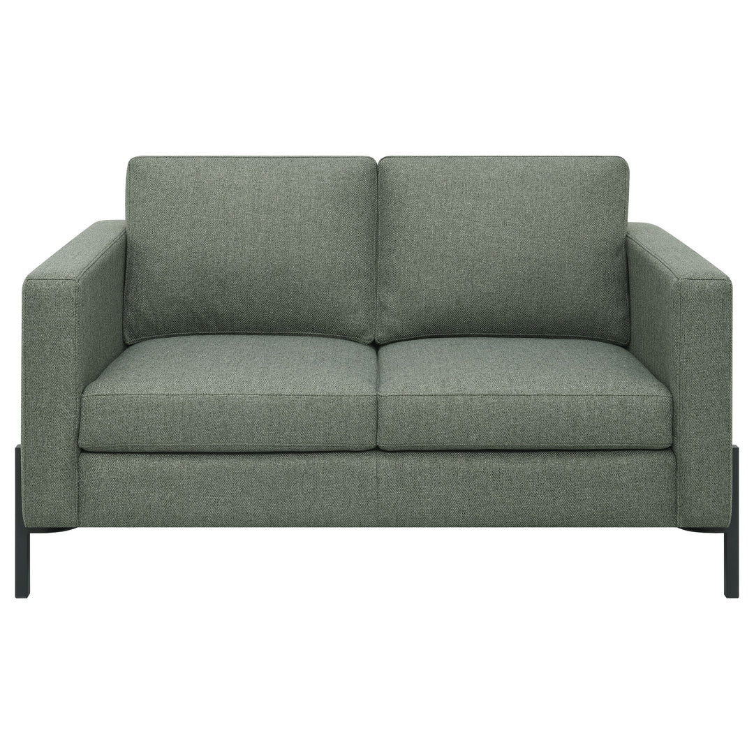 Tilly 2-piece Upholstered Track Arms Sofa Set Sage