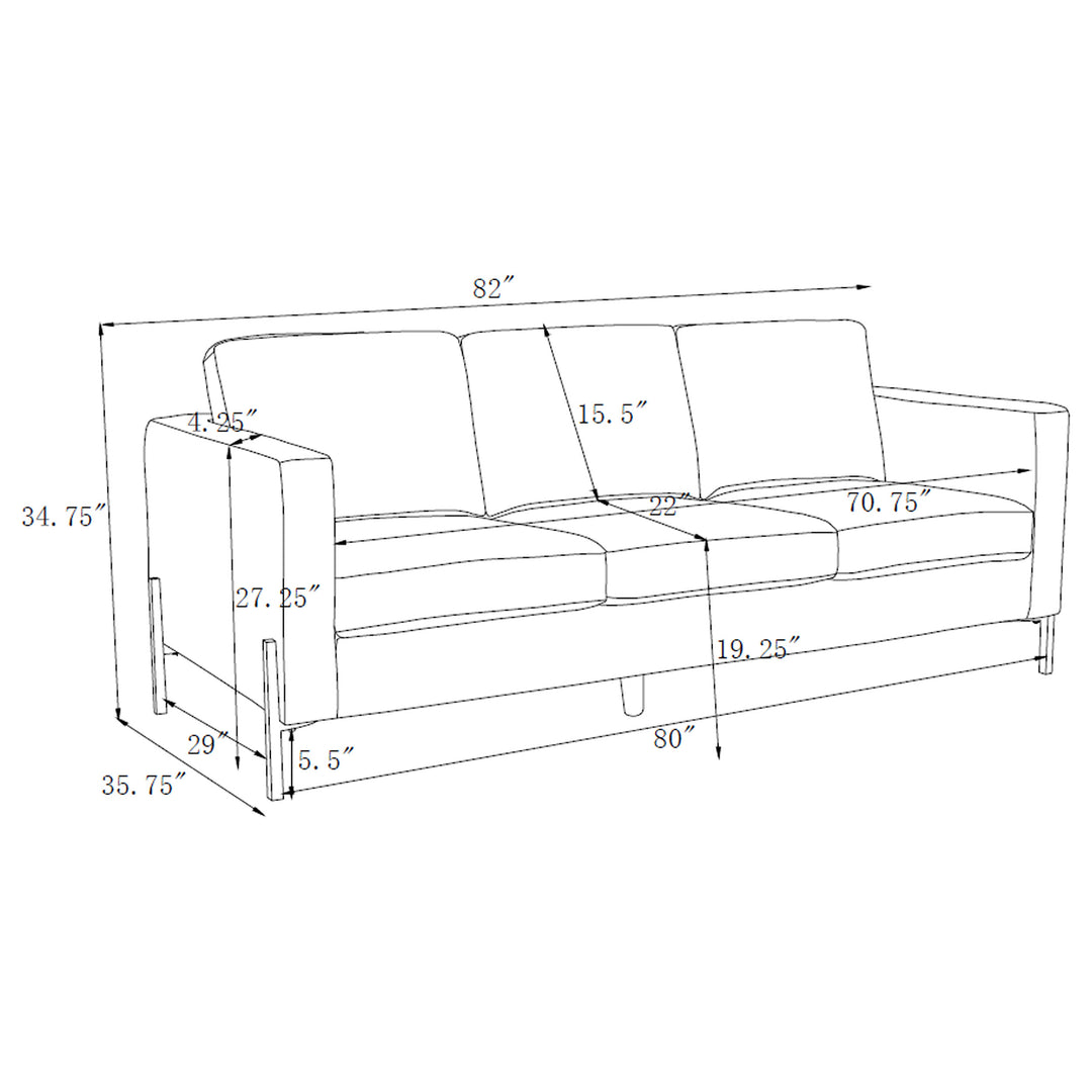 Tilly 2-piece Upholstered Track Arms Sofa Set Sage