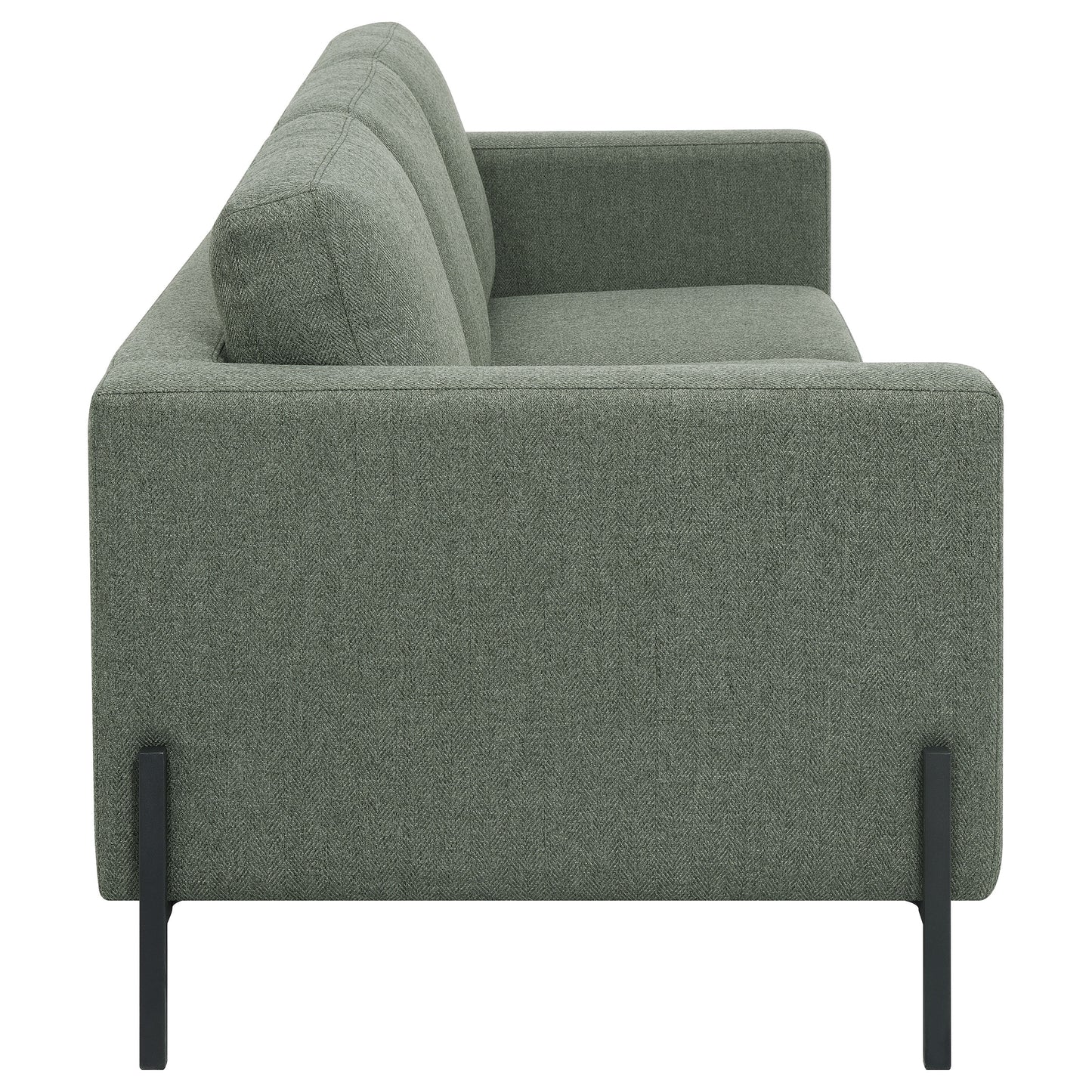 Tilly 3-piece Upholstered Track Arms Sofa Set Sage